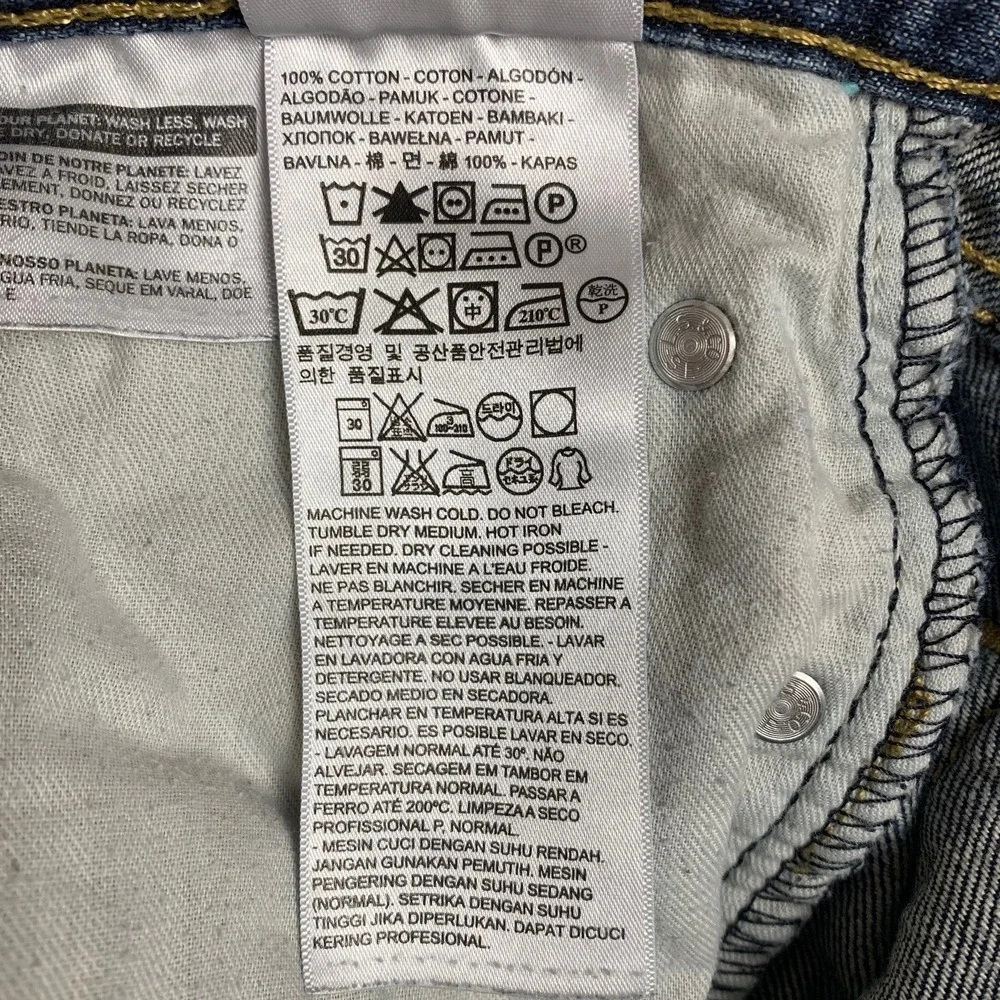 Levi's‎ 559 Jeans Mens 36x30 Blue Distressed Denim Relaxed Straight Fit
